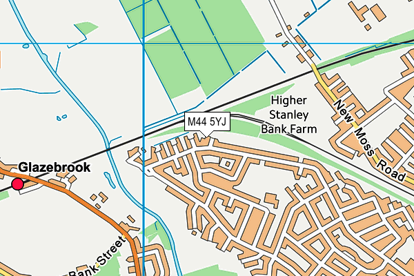 M44 5YJ map - OS VectorMap District (Ordnance Survey) M44 5YJ map - OS VectorMap District (Ordnance Survey)