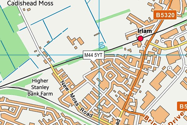 M44 5YT map - OS VectorMap District (Ordnance Survey) M44 5YT map - OS VectorMap District (Ordnance Survey)