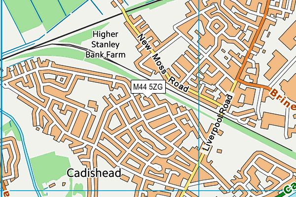 M44 5ZG map - OS VectorMap District (Ordnance Survey) M44 5ZG map - OS VectorMap District (Ordnance Survey)