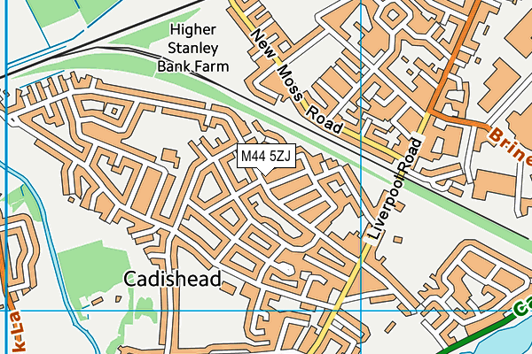M44 5ZJ map - OS VectorMap District (Ordnance Survey) M44 5ZJ map - OS VectorMap District (Ordnance Survey)
