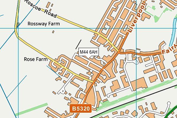M44 6AH map - OS VectorMap District (Ordnance Survey) M44 6AH map - OS VectorMap District (Ordnance Survey)