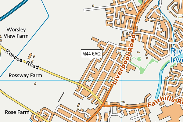 M44 6AQ map - OS VectorMap District (Ordnance Survey) M44 6AQ map - OS VectorMap District (Ordnance Survey)