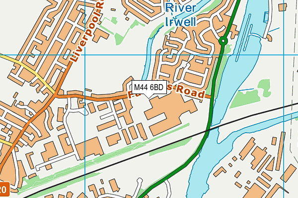 M44 6BD map - OS VectorMap District (Ordnance Survey) M44 6BD map - OS VectorMap District (Ordnance Survey)