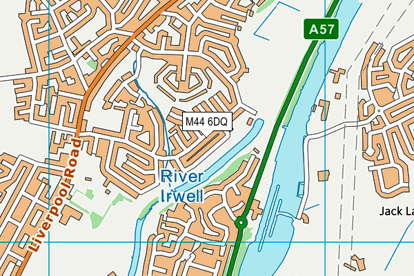 M44 6DQ map - OS VectorMap District (Ordnance Survey)