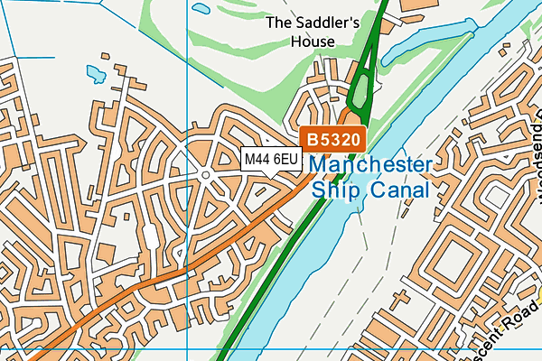 M44 6EU map - OS VectorMap District (Ordnance Survey) M44 6EU map - OS VectorMap District (Ordnance Survey)