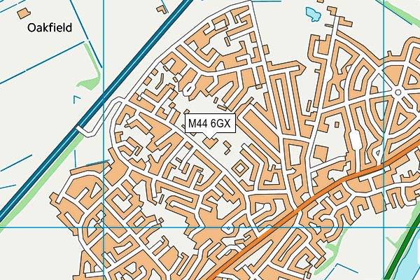 M44 6GX map - OS VectorMap District (Ordnance Survey) M44 6GX map - OS VectorMap District (Ordnance Survey)