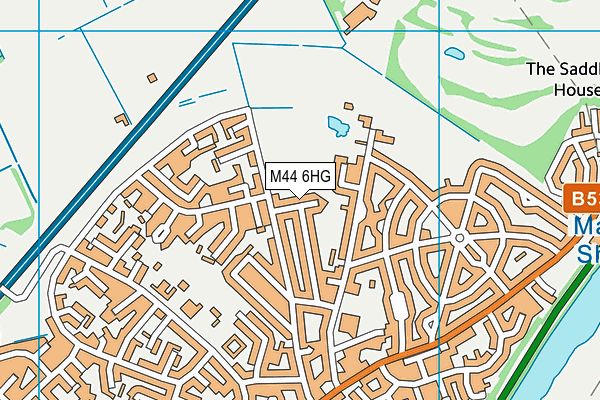 M44 6HG map - OS VectorMap District (Ordnance Survey) M44 6HG map - OS VectorMap District (Ordnance Survey)