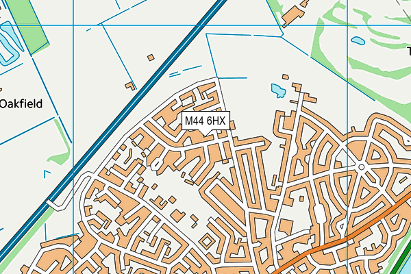 M44 6HX map - OS VectorMap District (Ordnance Survey) M44 6HX map - OS VectorMap District (Ordnance Survey)