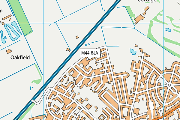 M44 6JA map - OS VectorMap District (Ordnance Survey)