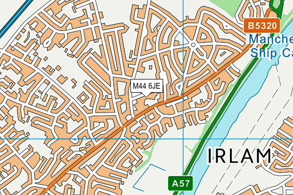 M44 6JE map - OS VectorMap District (Ordnance Survey) M44 6JE map - OS VectorMap District (Ordnance Survey)