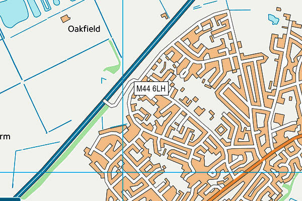 M44 6LH map - OS VectorMap District (Ordnance Survey) M44 6LH map - OS VectorMap District (Ordnance Survey)
