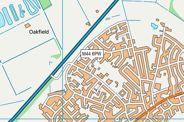 M44 6PW map - OS VectorMap District (Ordnance Survey) M44 6PW map - OS VectorMap District (Ordnance Survey)