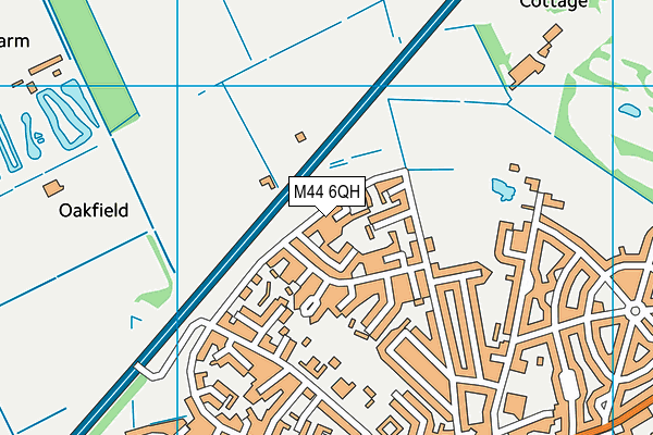 M44 6QH map - OS VectorMap District (Ordnance Survey) M44 6QH map - OS VectorMap District (Ordnance Survey)