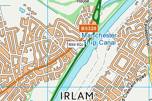 M44 6QJ map - OS VectorMap District (Ordnance Survey) M44 6QJ map - OS VectorMap District (Ordnance Survey)