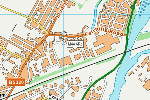 M44 6RJ map - OS VectorMap District (Ordnance Survey) M44 6RJ map - OS VectorMap District (Ordnance Survey)