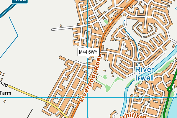 M44 6WY map - OS VectorMap District (Ordnance Survey) M44 6WY map - OS VectorMap District (Ordnance Survey)