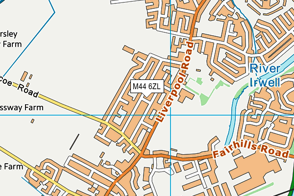 M44 6ZL map - OS VectorMap District (Ordnance Survey) M44 6ZL map - OS VectorMap District (Ordnance Survey)