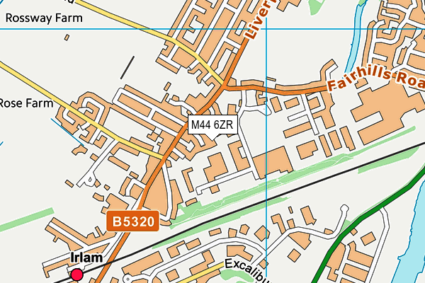 M44 6ZR map - OS VectorMap District (Ordnance Survey) M44 6ZR map - OS VectorMap District (Ordnance Survey)