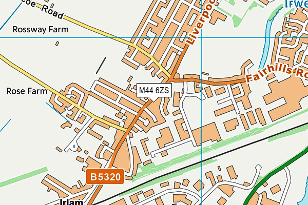 M44 6ZS map - OS VectorMap District (Ordnance Survey) M44 6ZS map - OS VectorMap District (Ordnance Survey)