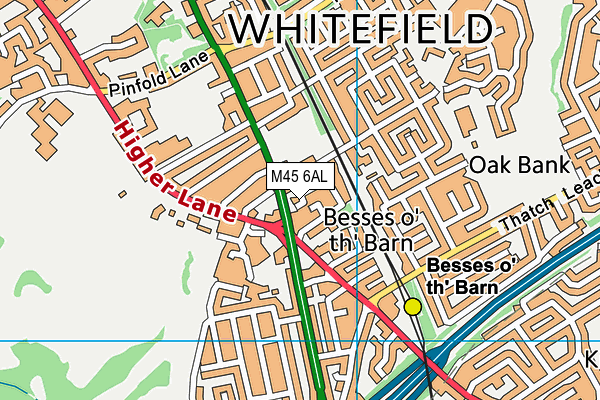 M45 6AL map - OS VectorMap District (Ordnance Survey) M45 6AL map - OS VectorMap District (Ordnance Survey)