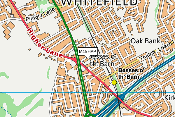 M45 6AP map - OS VectorMap District (Ordnance Survey) M45 6AP map - OS VectorMap District (Ordnance Survey)