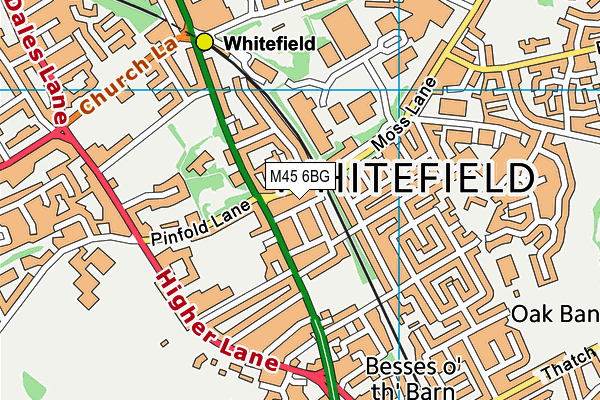 M45 6BG map - OS VectorMap District (Ordnance Survey) M45 6BG map - OS VectorMap District (Ordnance Survey)