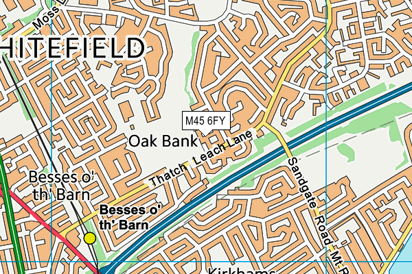 M45 6FY map - OS VectorMap District (Ordnance Survey) M45 6FY map - OS VectorMap District (Ordnance Survey)