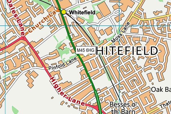 M45 6HG map - OS VectorMap District (Ordnance Survey) M45 6HG map - OS VectorMap District (Ordnance Survey)