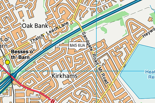 M45 6UA map - OS VectorMap District (Ordnance Survey) M45 6UA map - OS VectorMap District (Ordnance Survey)