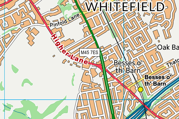 M45 7ES map - OS VectorMap District (Ordnance Survey) M45 7ES map - OS VectorMap District (Ordnance Survey)