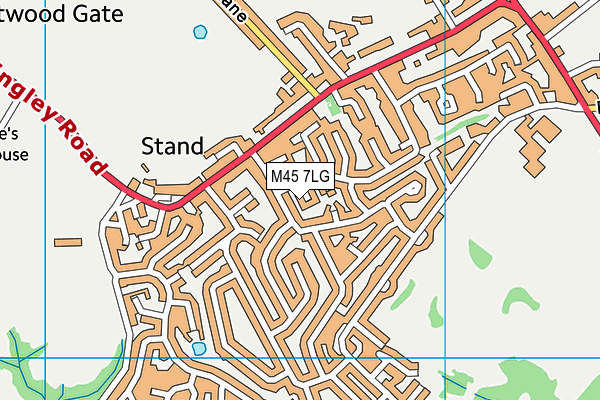 M45 7LG map - OS VectorMap District (Ordnance Survey) M45 7LG map - OS VectorMap District (Ordnance Survey)