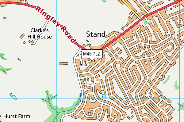 M45 7LZ map - OS VectorMap District (Ordnance Survey) M45 7LZ map - OS VectorMap District (Ordnance Survey)