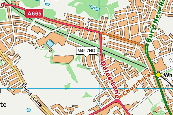 M45 7NQ map - OS VectorMap District (Ordnance Survey)