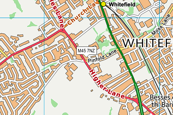 M45 7NZ map - OS VectorMap District (Ordnance Survey) M45 7NZ map - OS VectorMap District (Ordnance Survey)