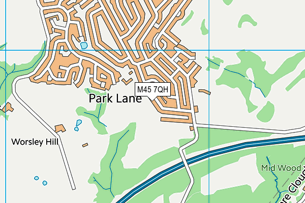 M45 7QH map - OS VectorMap District (Ordnance Survey) M45 7QH map - OS VectorMap District (Ordnance Survey)