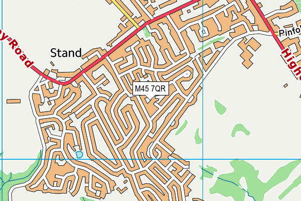 M45 7QR map - OS VectorMap District (Ordnance Survey) M45 7QR map - OS VectorMap District (Ordnance Survey)