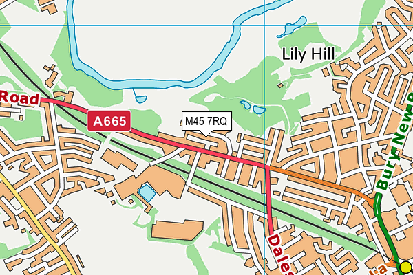 M45 7RQ map - OS VectorMap District (Ordnance Survey) M45 7RQ map - OS VectorMap District (Ordnance Survey)
