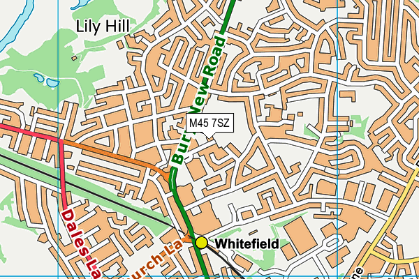 M45 7SZ map - OS VectorMap District (Ordnance Survey) M45 7SZ map - OS VectorMap District (Ordnance Survey)