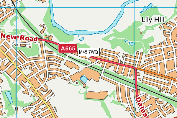 M45 7WQ map - OS VectorMap District (Ordnance Survey) M45 7WQ map - OS VectorMap District (Ordnance Survey)