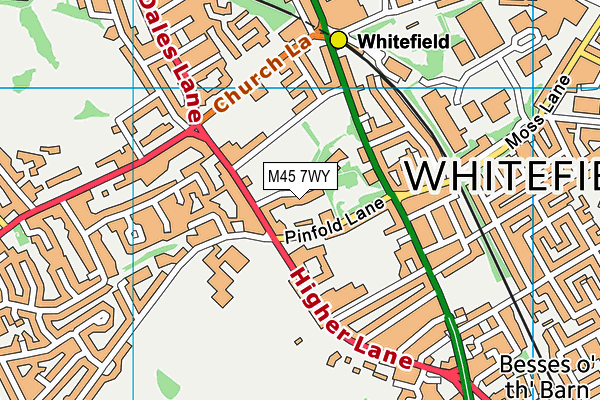 M45 7WY map - OS VectorMap District (Ordnance Survey) M45 7WY map - OS VectorMap District (Ordnance Survey)