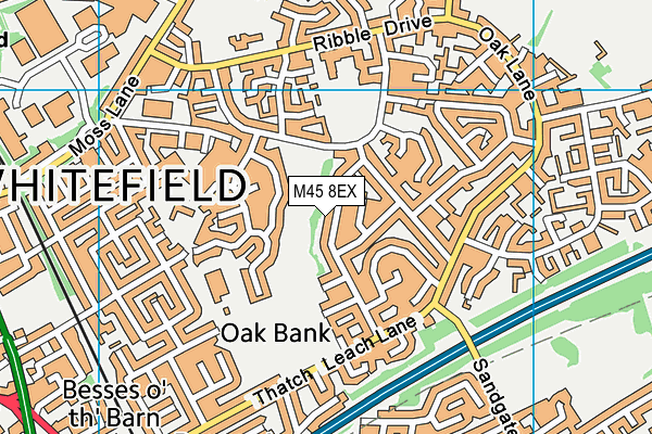 M45 8EX map - OS VectorMap District (Ordnance Survey) M45 8EX map - OS VectorMap District (Ordnance Survey)