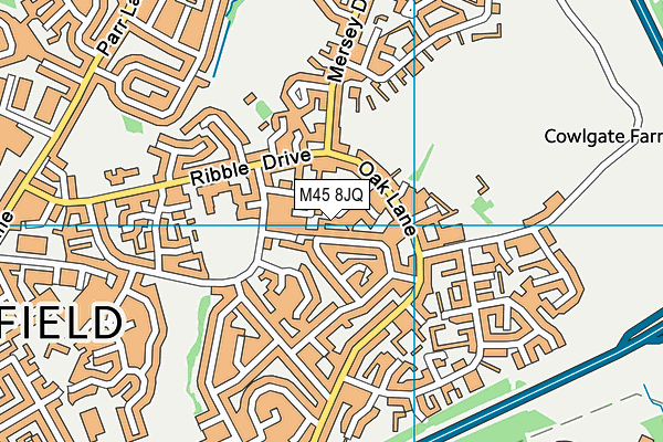 M45 8JQ map - OS VectorMap District (Ordnance Survey)