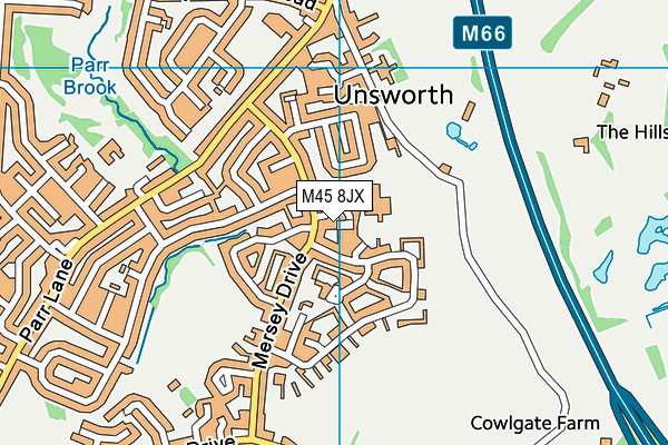 M45 8JX map - OS VectorMap District (Ordnance Survey) M45 8JX map - OS VectorMap District (Ordnance Survey)