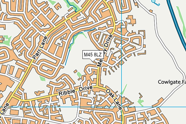 M45 8LZ map - OS VectorMap District (Ordnance Survey) M45 8LZ map - OS VectorMap District (Ordnance Survey)