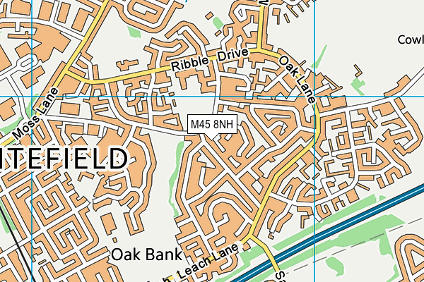 M45 8NH map - OS VectorMap District (Ordnance Survey) M45 8NH map - OS VectorMap District (Ordnance Survey)