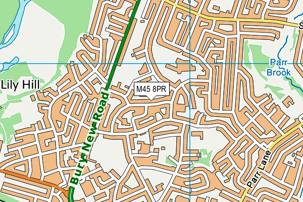 M45 8PR map - OS VectorMap District (Ordnance Survey) M45 8PR map - OS VectorMap District (Ordnance Survey)