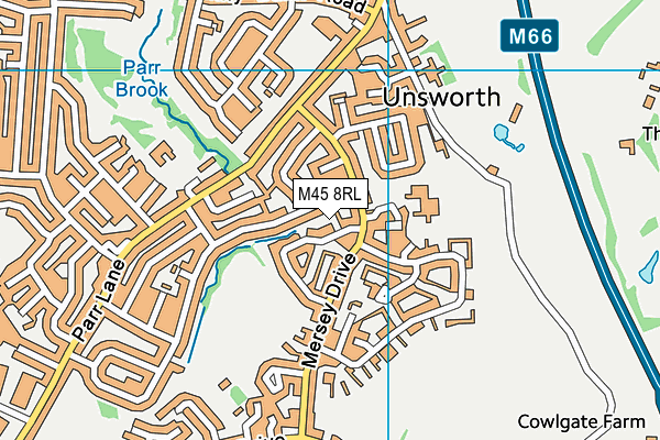 M45 8RL map - OS VectorMap District (Ordnance Survey) M45 8RL map - OS VectorMap District (Ordnance Survey)