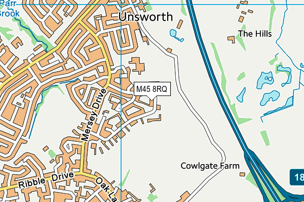 M45 8RQ map - OS VectorMap District (Ordnance Survey) M45 8RQ map - OS VectorMap District (Ordnance Survey)