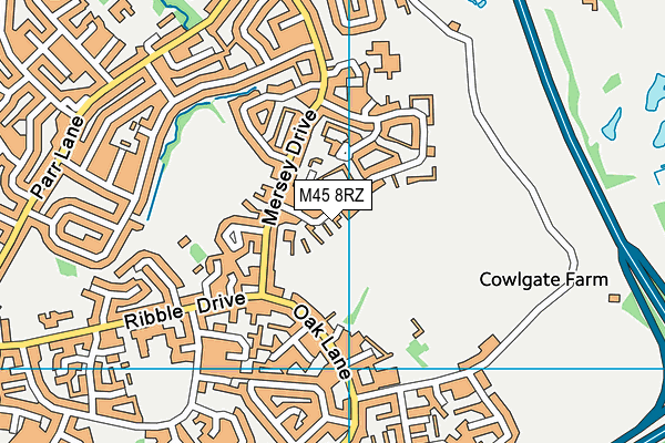 M45 8RZ map - OS VectorMap District (Ordnance Survey) M45 8RZ map - OS VectorMap District (Ordnance Survey)