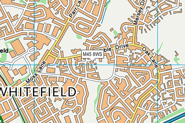 M45 8WS map - OS VectorMap District (Ordnance Survey) M45 8WS map - OS VectorMap District (Ordnance Survey)